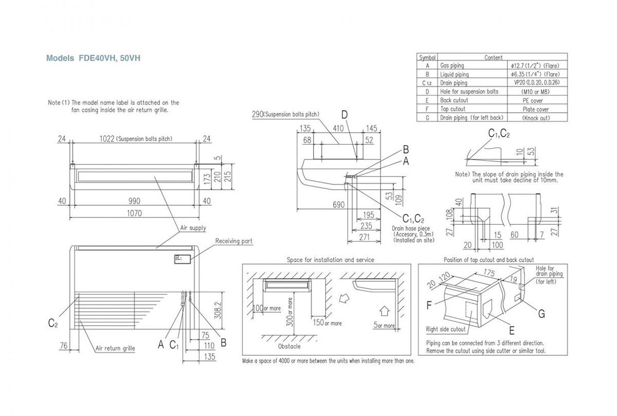 Схематическое изображение FDE40-50VH