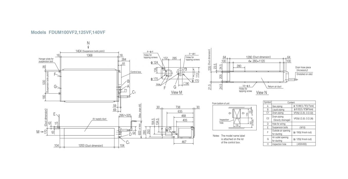 Схематическое изображение FDUM100VF2-125-140VF